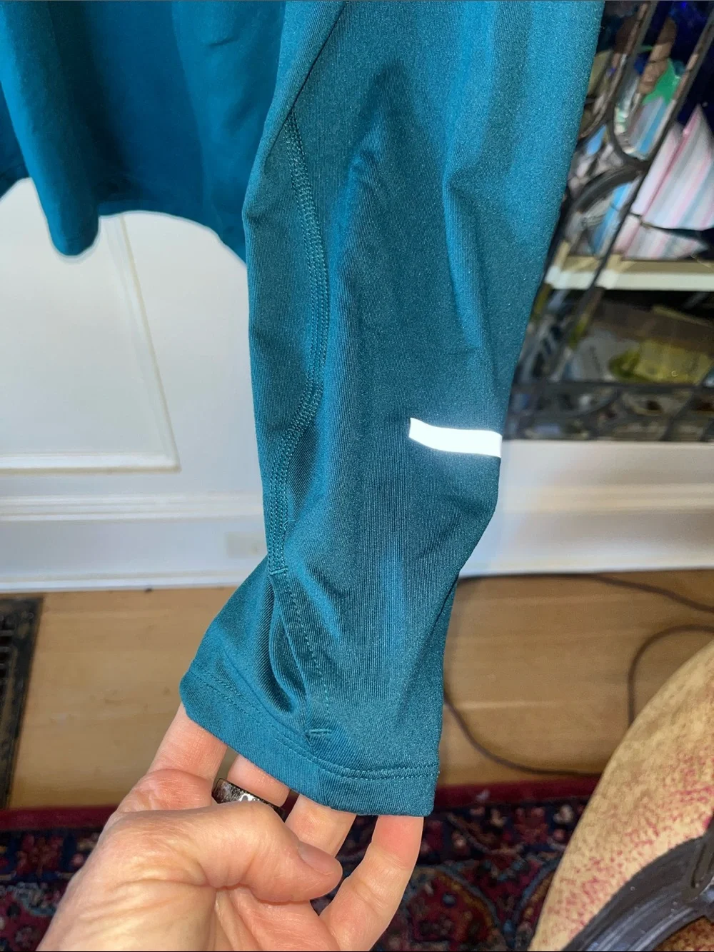 Nike Men's Teal Half-Zip Dri-FIT RUNNING top